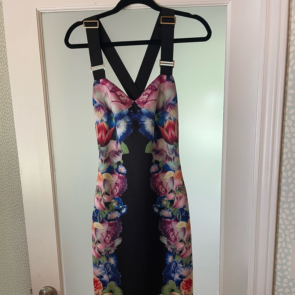 Ted Baker Multicolor Strapless Dress